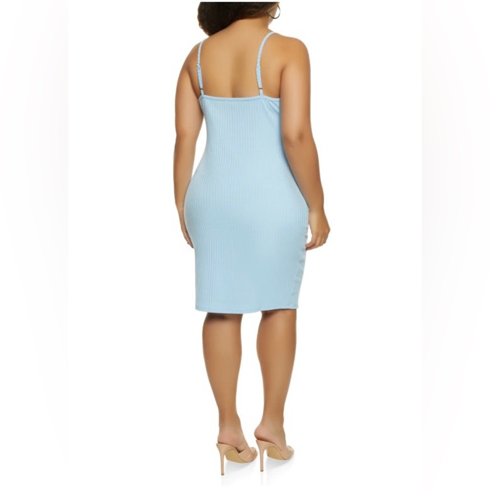 Tye Dye Ribbed Button Down Dress - Picture 3 of 10